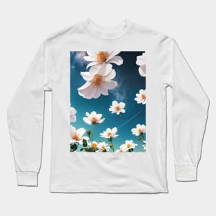 Celestial Blooms: Flowers in the Sky Long Sleeve T-Shirt